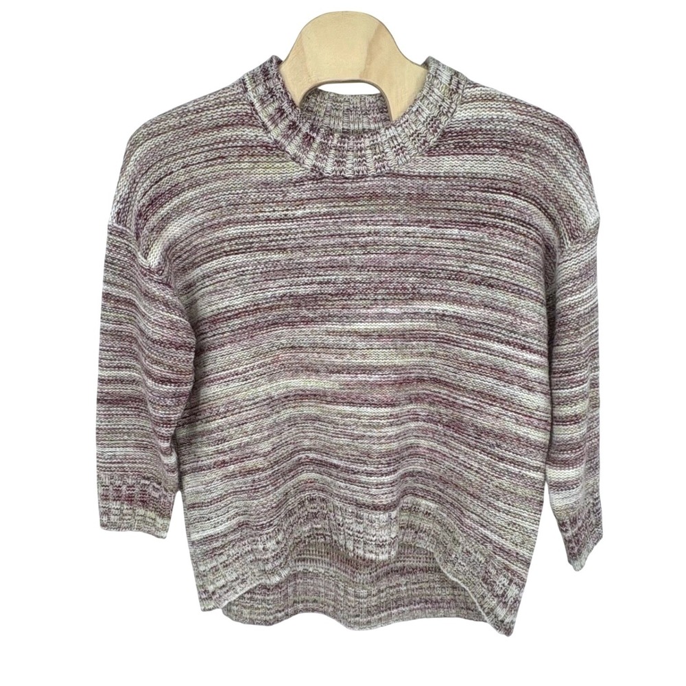 Old Navy Space Dye Pullover Sweater Women XXL Oversized High-Low Hem Cozy